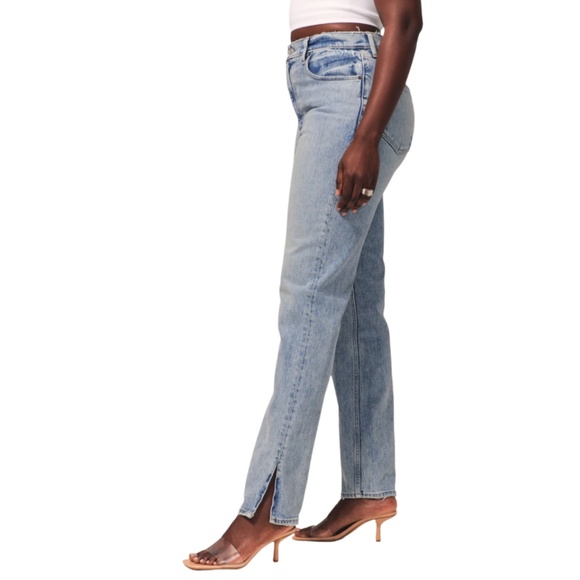 Abercrombie & Fitch Curve Love The Skinny High Rise Jeans Sz 29/8R Light Wash - Picture 3 of 12